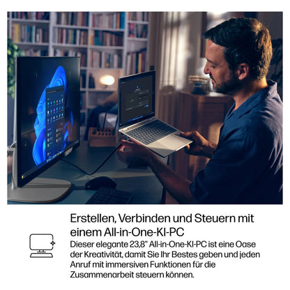 HP Elite Studio 8 AiO Intel Core Ultra 7 265 60,45cm 23,8Zoll FHD 32GB 1TB/SSD W11P 3J Gar (DE)