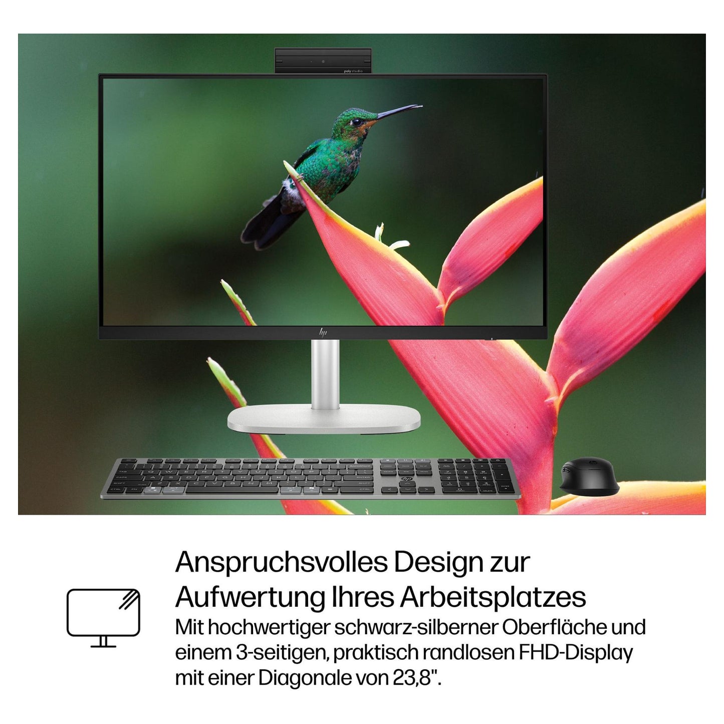 HP Elite Studio 8 AiO Intel Core Ultra 7 265 60,45cm 23,8Zoll FHD 32GB 1TB/SSD W11P 3J Gar (DE)