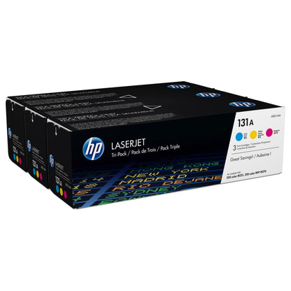 HP 131A original Toner cartridge U0SL1AM cyan magenta yellow standard capacity 3 x 1.800 pages 3-pack