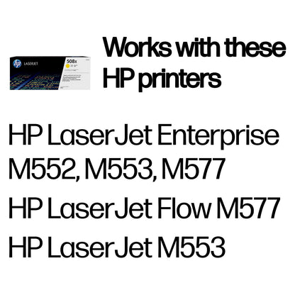 HP 508X original Toner cartridge CF362X yellow 9.500 pages high capacity