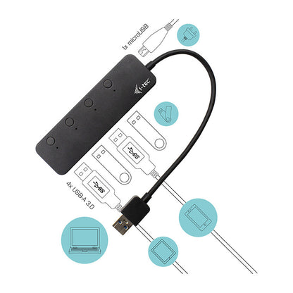 I-TEC USB 3.0 METAL HUB 4 PORT
