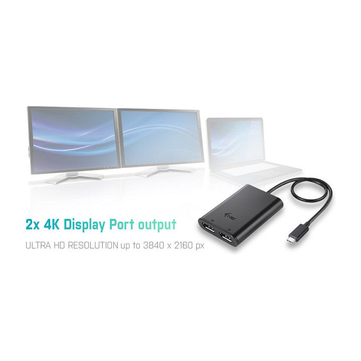 I-TEC USB-C 4K DUAL DP ADPTR.
