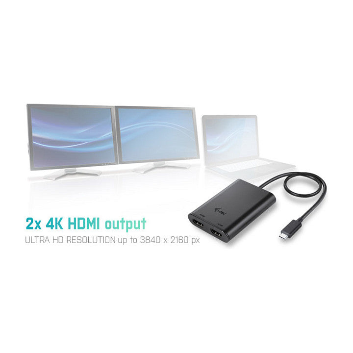 I-TEC USB-C 4K DUAL HDMI ADPTR