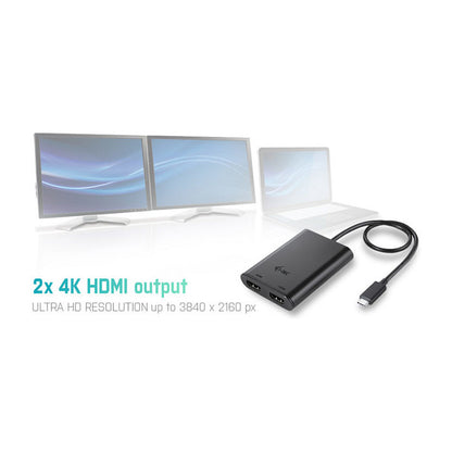 I-TEC USB-C 4K DUAL HDMI ADPTR