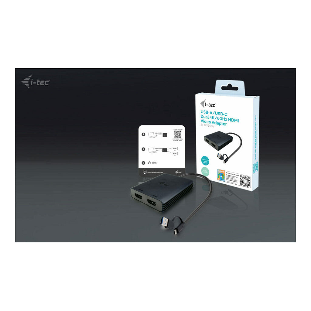 I-TEC USB-A/C 2X HDMI ADAPTER
