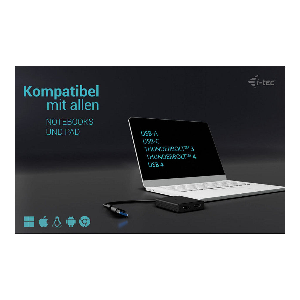 I-TEC USB-A/C 2X HDMI ADAPTER