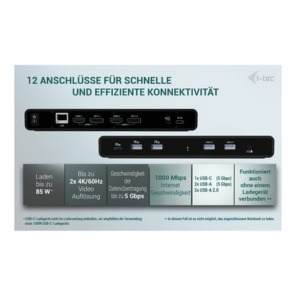 D I-TEC UNIVERSAL DUAL 4K DOCK