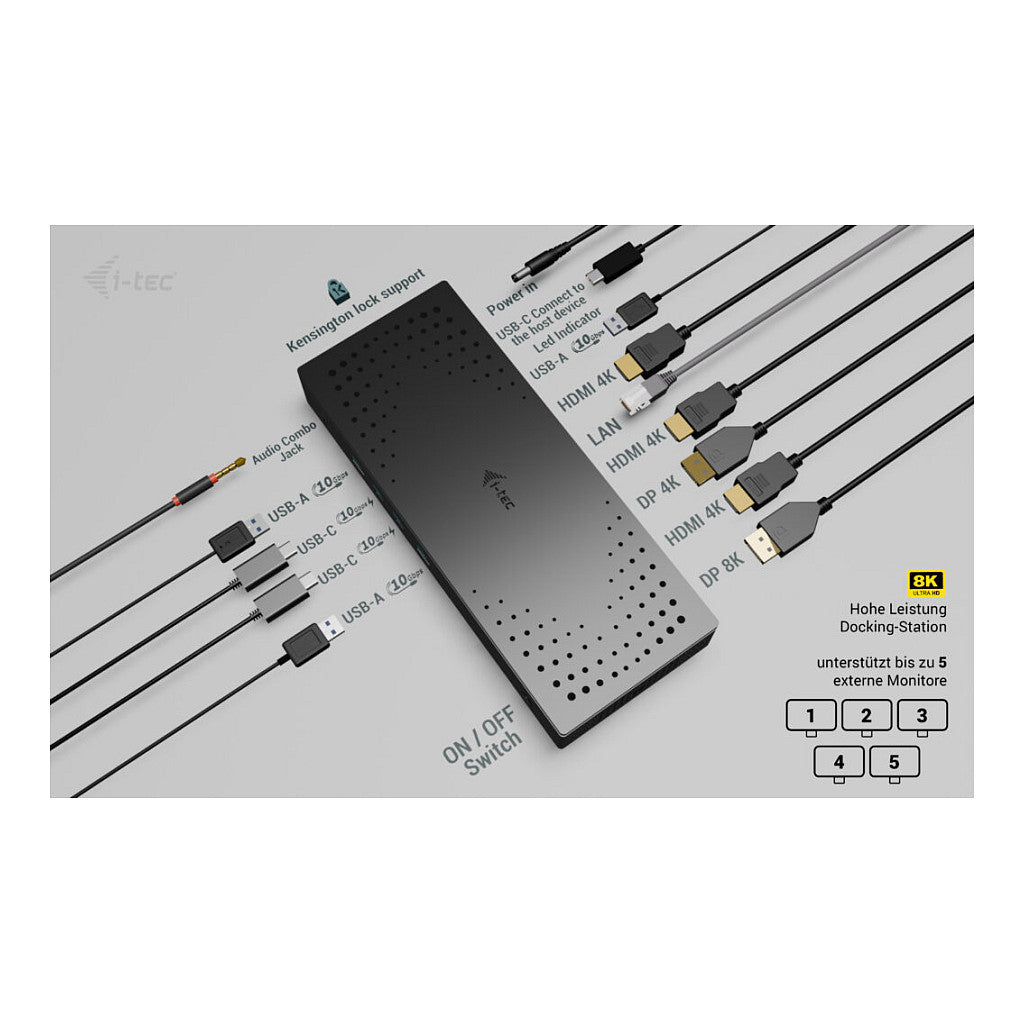 I-TEC UNIVERSAL 5X 4K DISPLAY