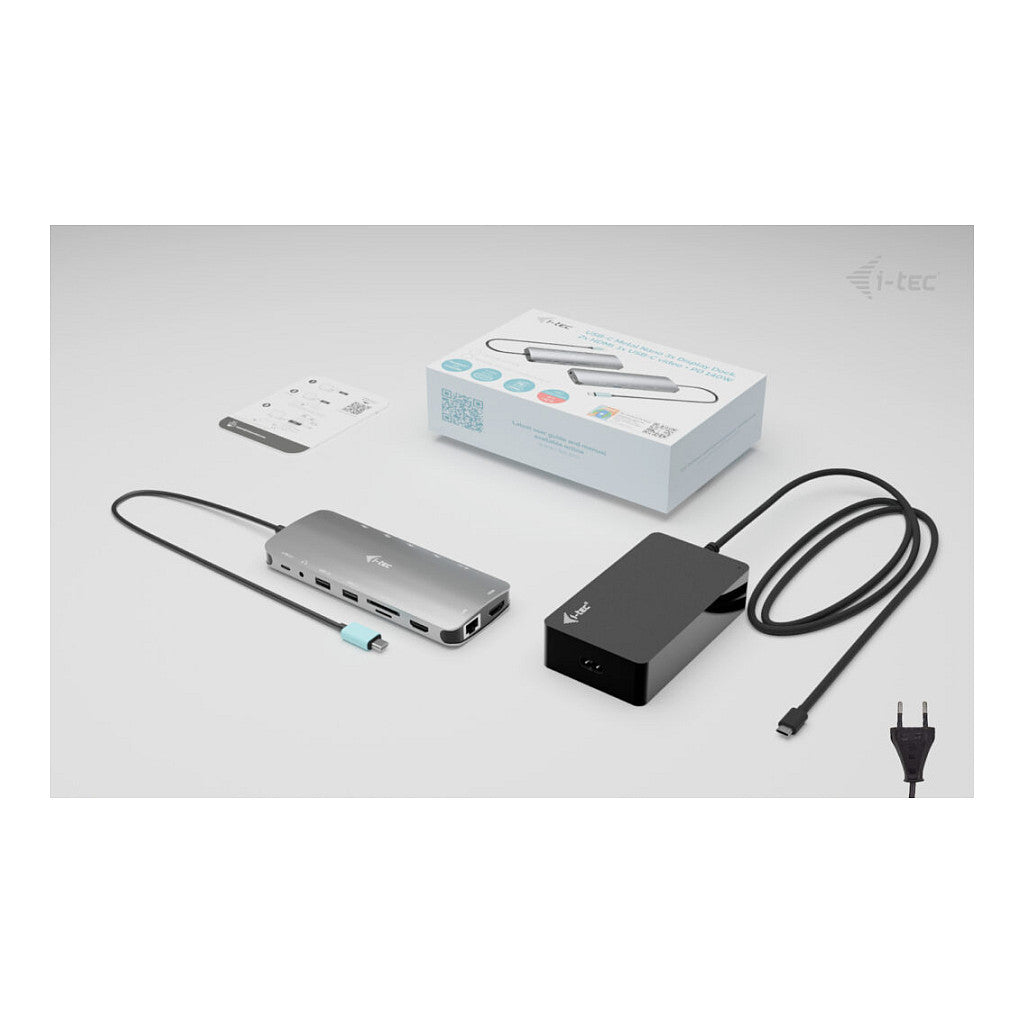 I-TEC USB-C Metal Nano 3x Display Docking Station 2x HDMI 1x USB-C video LAN Audio