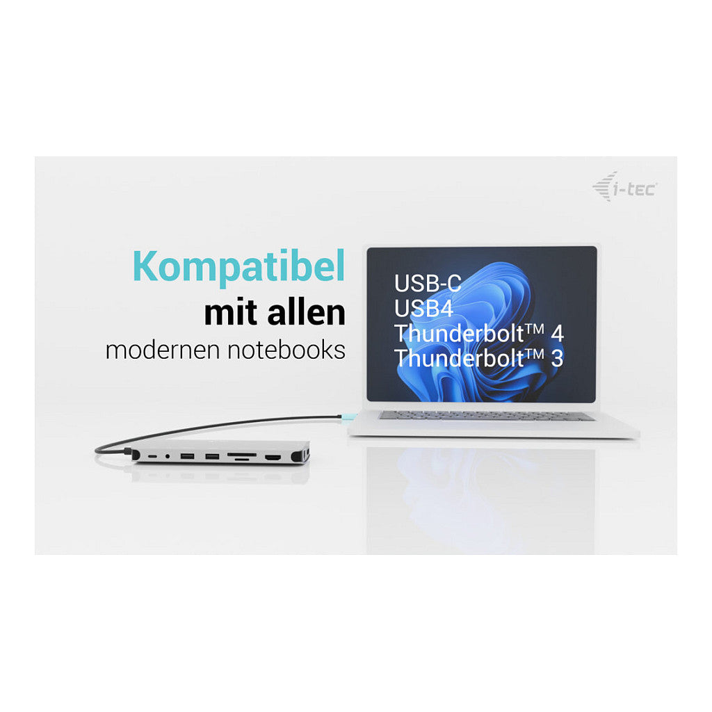 I-TEC USB-C Metal Nano 3x Display Docking Station 2x HDMI 1x USB-C video LAN Audio