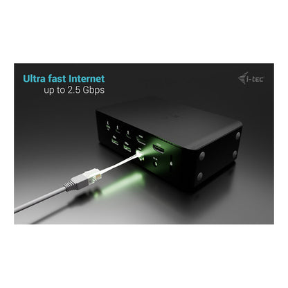 I-TEC Thunderbolt 5 Quattro Display DS 2xTB5 2xHDMI 1x2.5GLAN 1xAudio/Mic 1xUSB-C Gen2