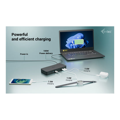 I-TEC USB-C Intelligent Triple Display Docking Station 1xHDMI 2xDP 1xGLAN 2xUSB-C Gen2