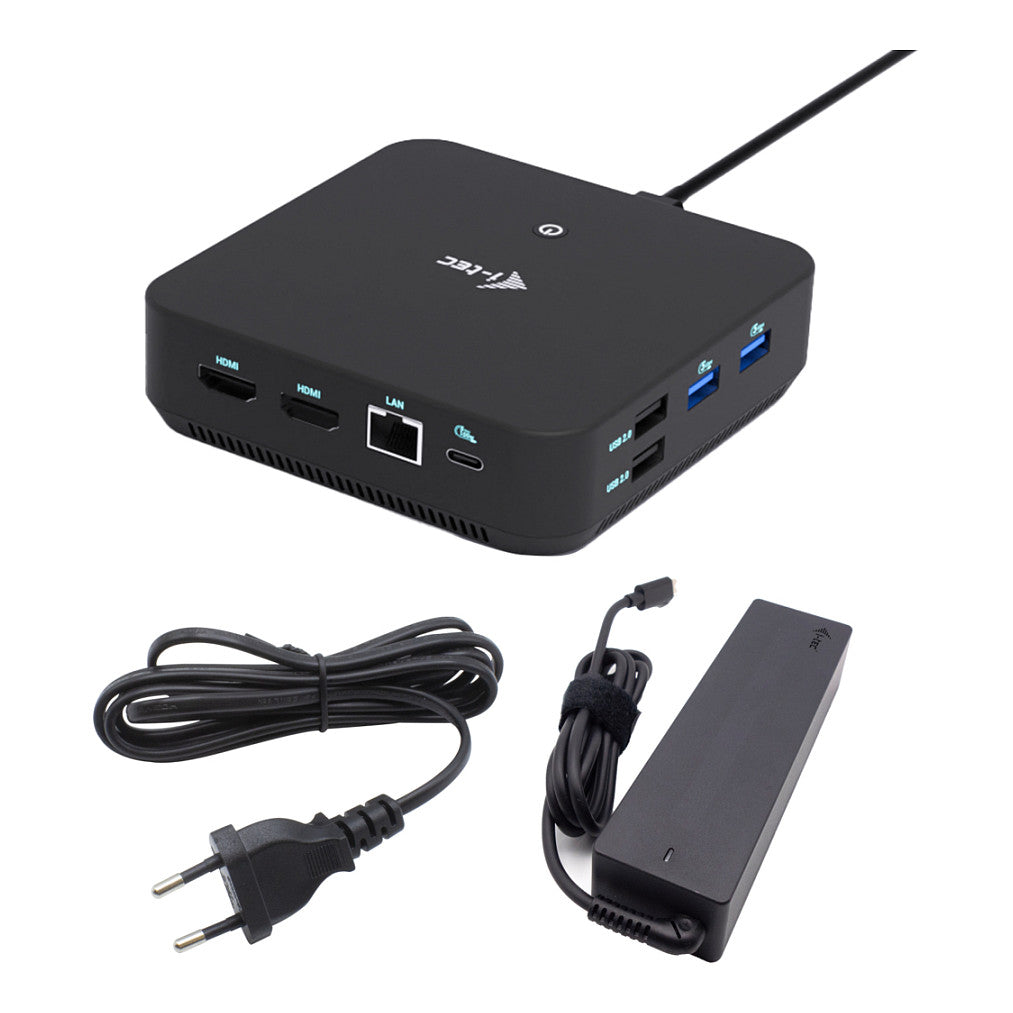 I-TEC USB-C DS 2 x HDMI 1x DP 1x GLAN 1x USB-C 3.2 3x USB-A 3.2 2x USB 2.0 1x 3.5mm Audio