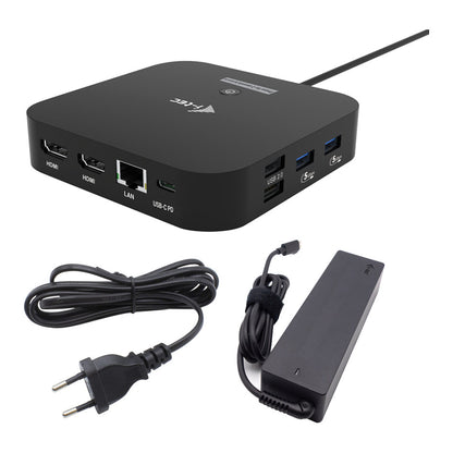 I-TEC USB-C Dual HDMI DS 2xHDMI 1xGLAN 2xUSB-A 3.2 2xUSB 2.0 1xUSB-C Gen2 1xUSB-C Gen1 k 1x100W USB-C PD+Charger 100W