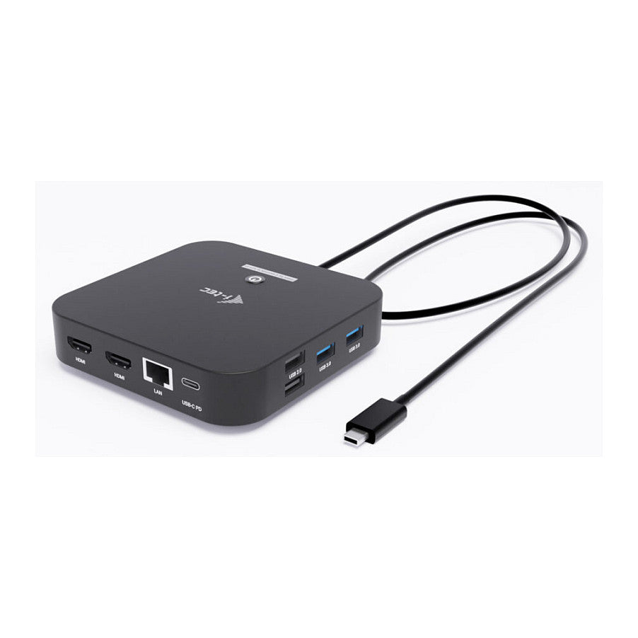 I-TEC USB-C Dual HDMI DS 2xHDMI 1xGLAN 2xUSB-A 3.2 2xUSB 2.0 1xUSB-C Gen2 1xUSB-C Gen1 k 1x100W USB-C PD+Charger 100W