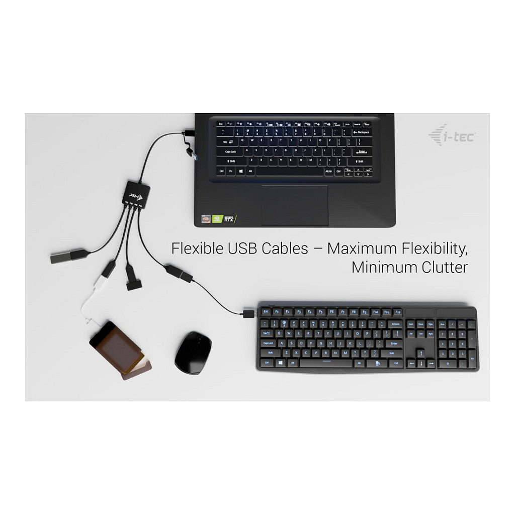 I-TEC USB-C/USB-A Cable HUB 4 port 2x USB-C 3.2 Gen 1 2x USB-A 3.2 Gen 1