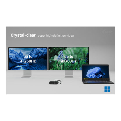 I-TEC USB-C Dual HDMI DS 2x HDMI 1x GLAN 2x USB-A 3.2 2x USB 2.0 1x USB-C Gen2 1x USB-C
