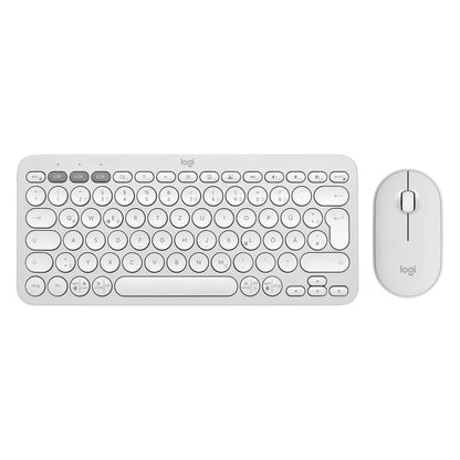 Logitech Pebble 2 Combo Set, Weiß, Kabellos, Deutsch, 920-012204