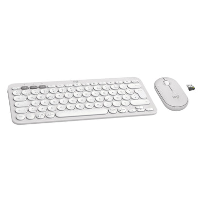 Logitech Pebble 2 Combo Set, Weiß, Kabellos, Deutsch, 920-012204
