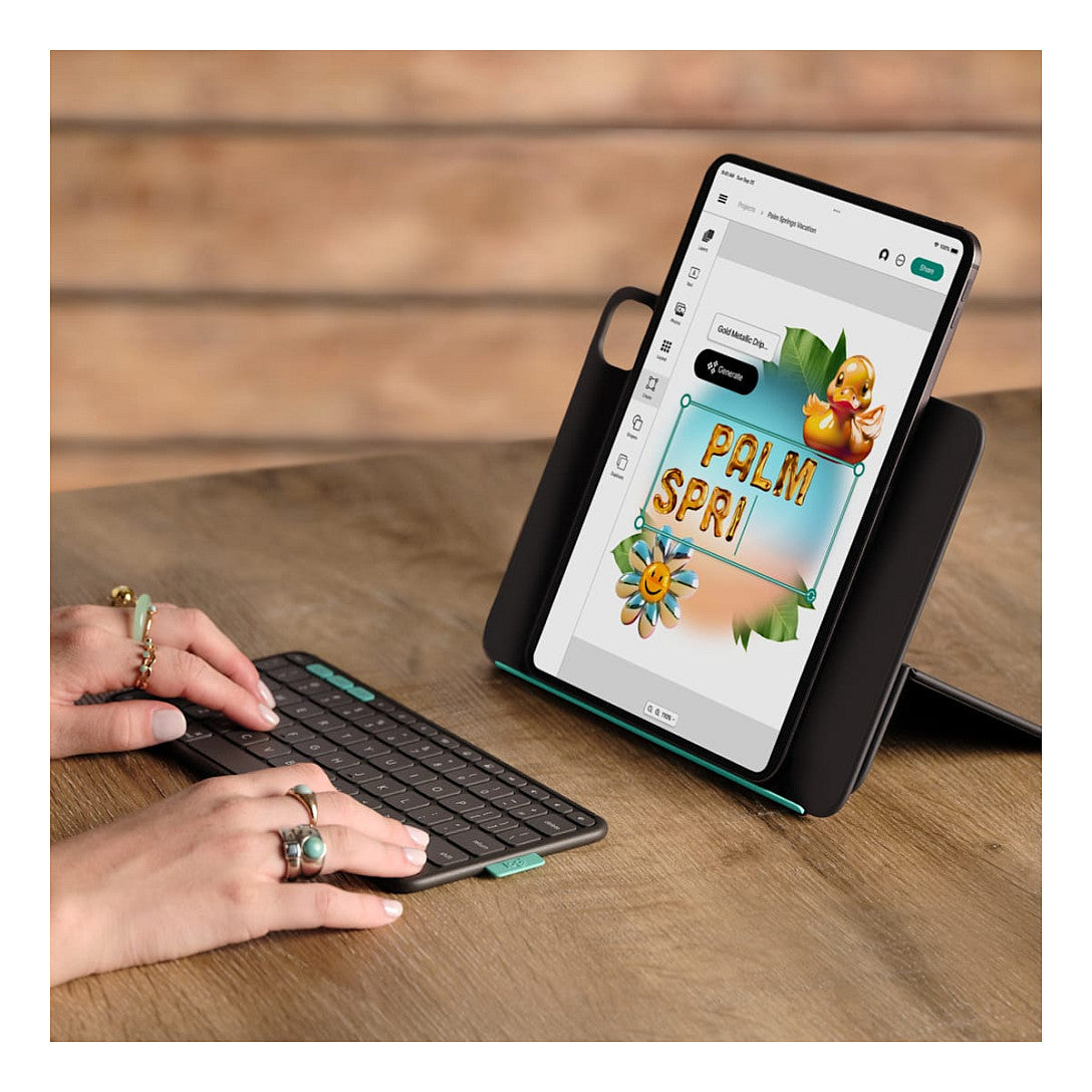 Logitech Flip Folio - Graphite-DEU-BT