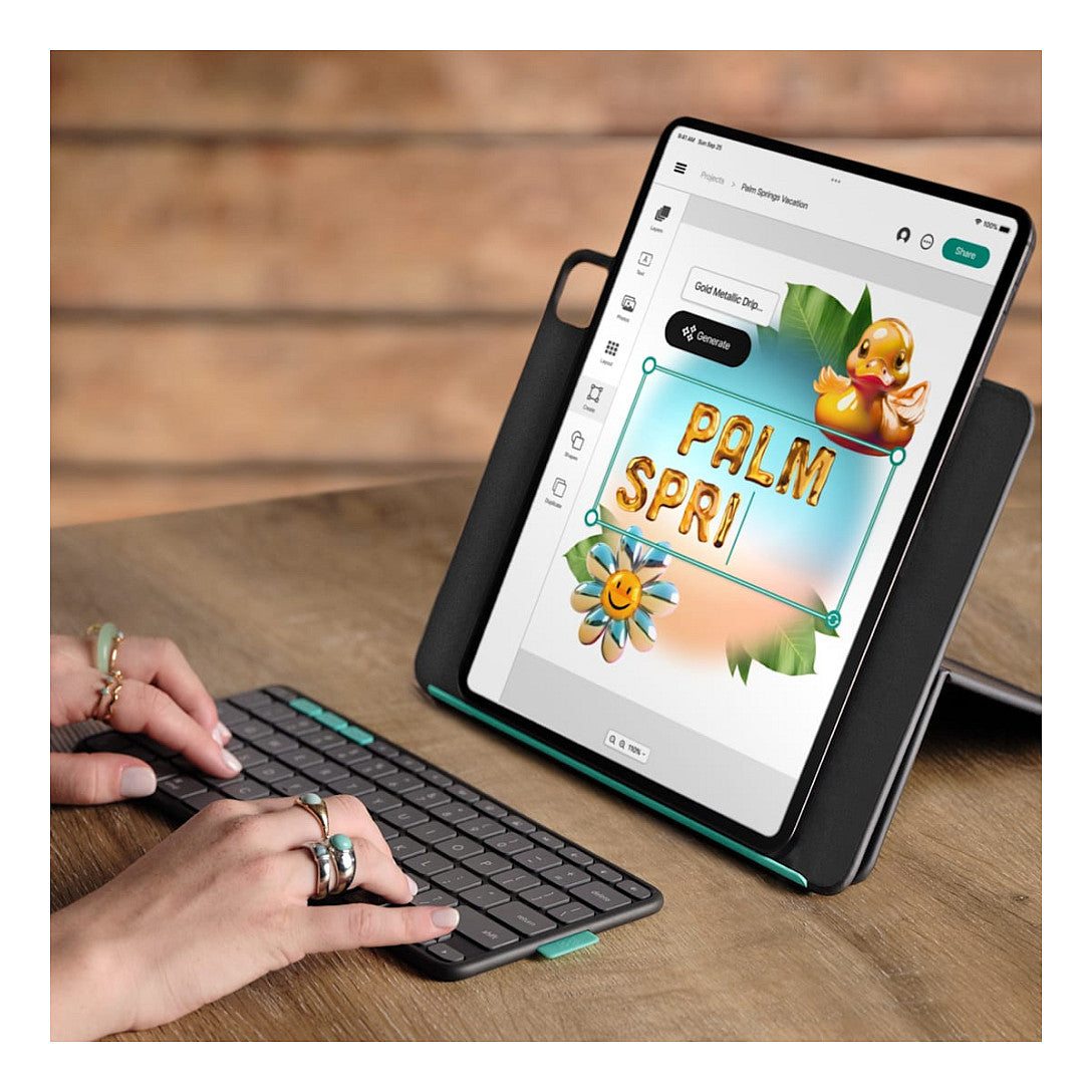 Logitech Flip Folio - Graphite - DEU