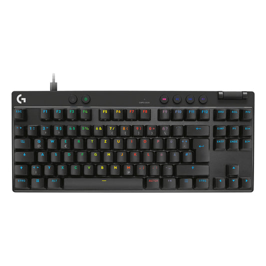 Logitech PRO X TKL RAPID Schwarz . Kabelgebundene Gaming-Tastatur. Magnetische Analog-Switches. Rapid-Trigger. LIGHTSYNC RGB