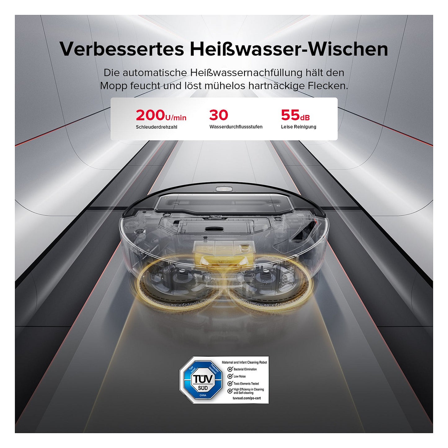 Roborock Saros Z70 Saugroboter, schwarz