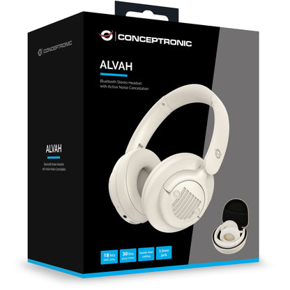 CONCEPTRONIC Headset Wireless BT 5.4 Stereo o.Bügel 25Std ws