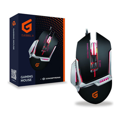 CONCEPTRONIC Gaming USB Maus, 4000 DPI, IC sensor,DJEBBEL02B
