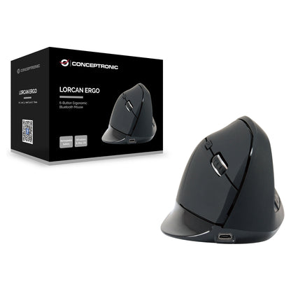CONCEPTRONIC LORCAN03B 6-Tasten Bluetooth Maus ergonomisch