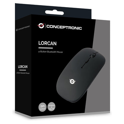 CONCEPTRONIC LORCAN01B 4-Tasten Bluetooth Maus schwarz