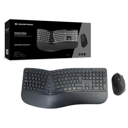 CONCEPTRONIC Wireless Keyboard+Mouse,ergo,Layout portugie.sw