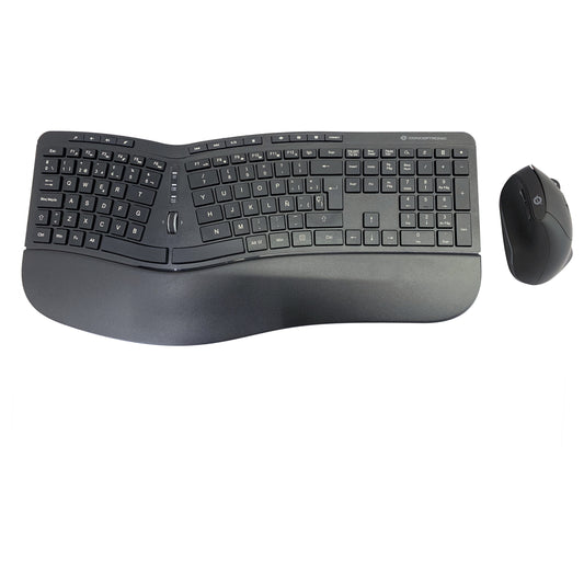 CONCEPTRONIC Wireless Keyboard+Mouse,ergo,Layout spanisch sw