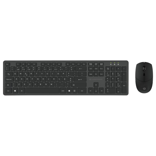 CONCEPTRONIC Wireless Keyboard+Mouse,Layout portugiesisch sw