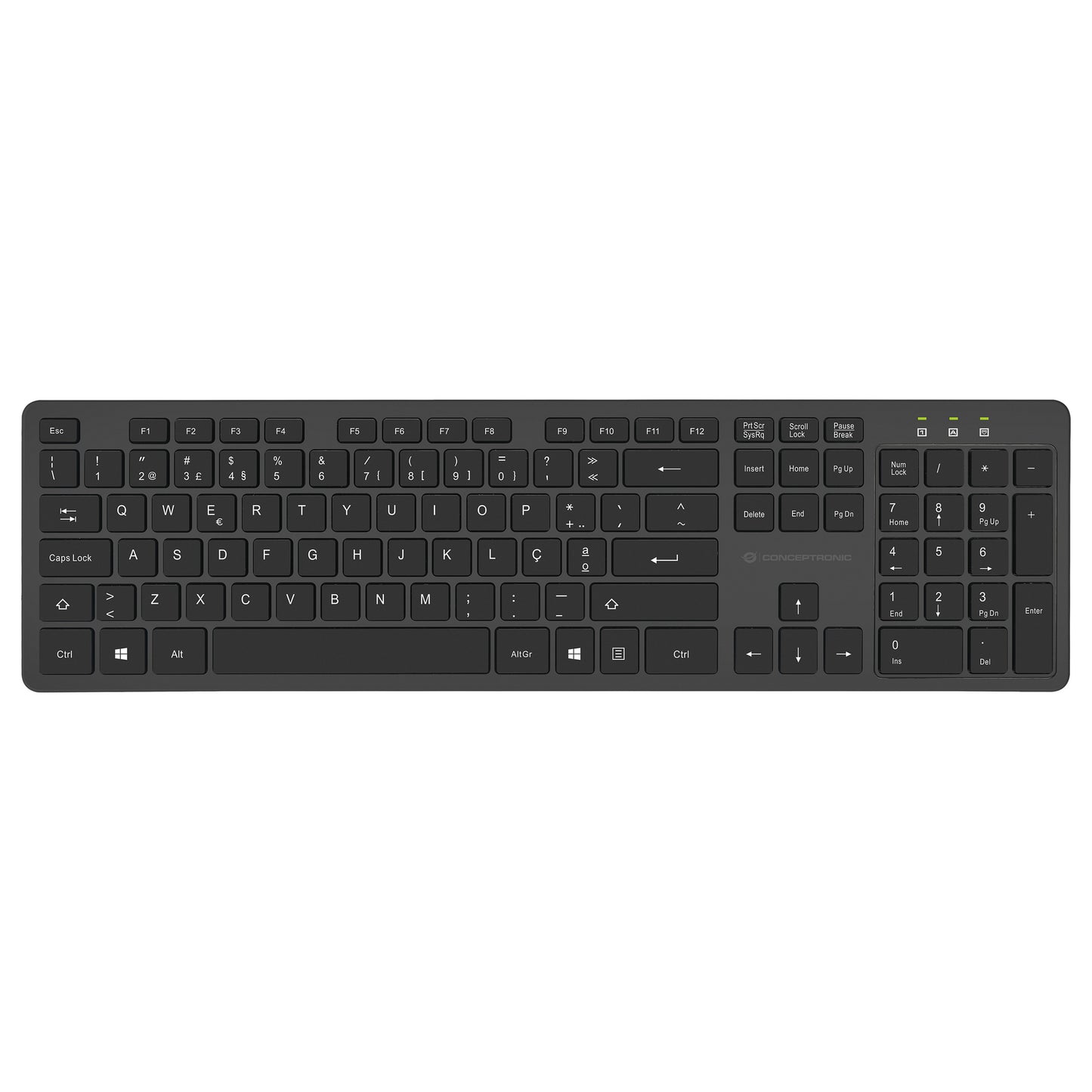 CONCEPTRONIC Wireless Keyboard+Mouse,Layout portugiesisch sw