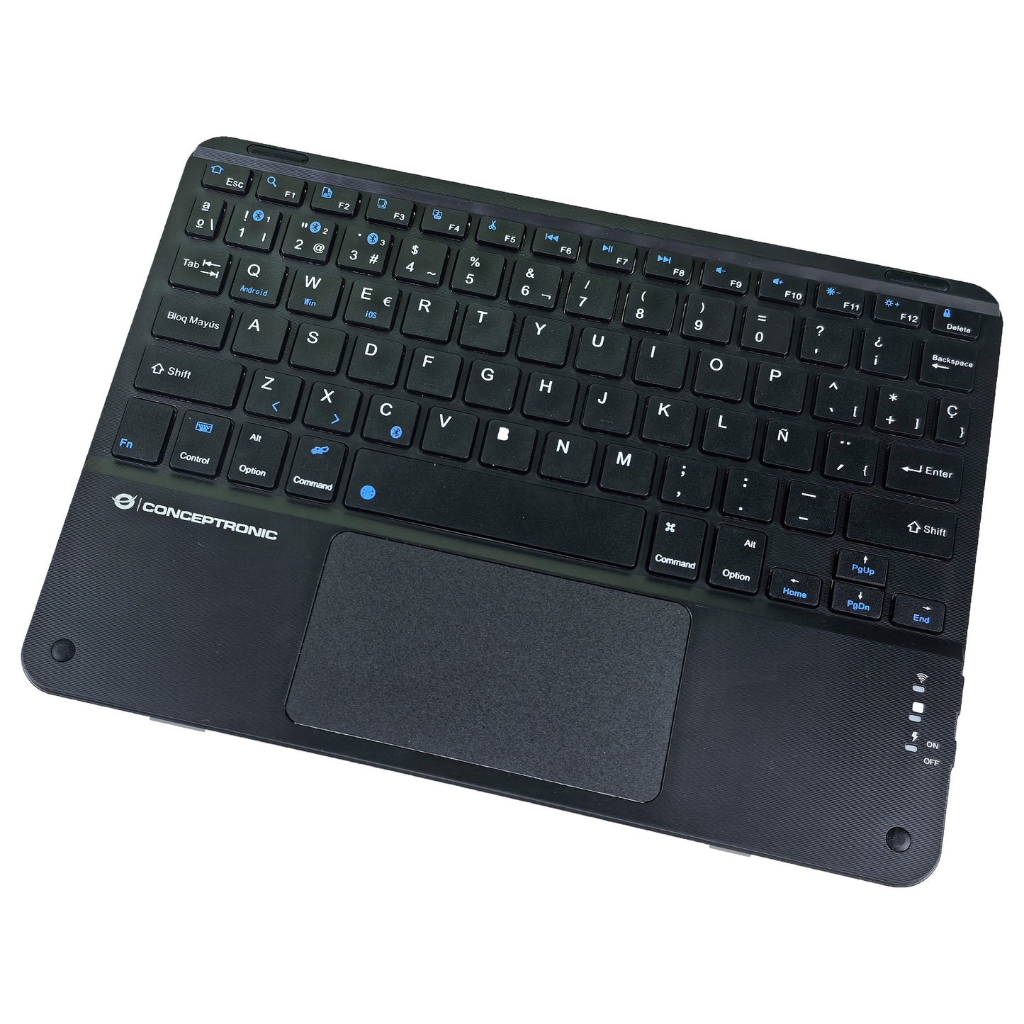 CONCEPTRONIC Wireless Tastatur, Layout spanisch 10" schwarz