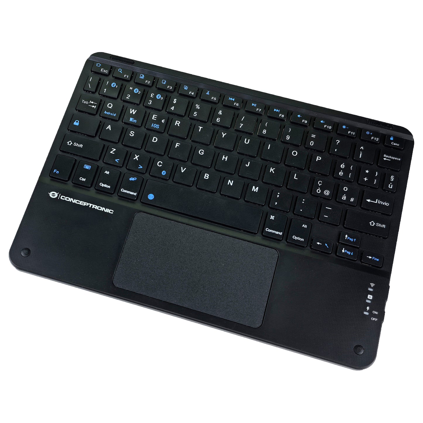 CONCEPTRONIC Wireless Tastatur, Layout italien. 10" schwarz