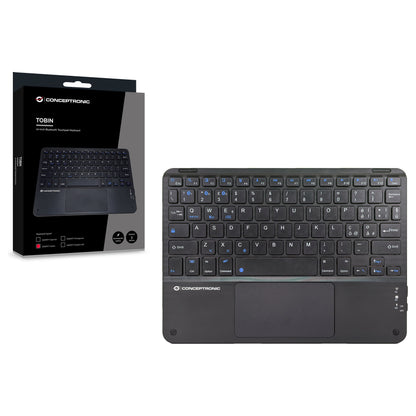 CONCEPTRONIC Wireless Tastatur, Layout italien. 10" schwarz