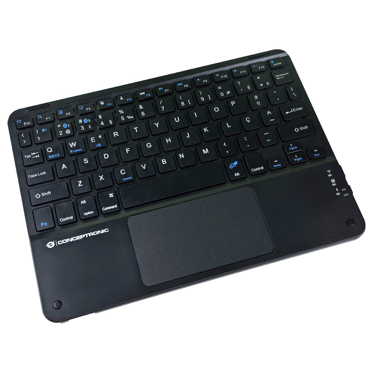 CONCEPTRONIC Wireless Tastatur, Layout portug. 10" schwarz