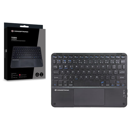 CONCEPTRONIC Wireless Tastatur, Layout portug. 10" schwarz