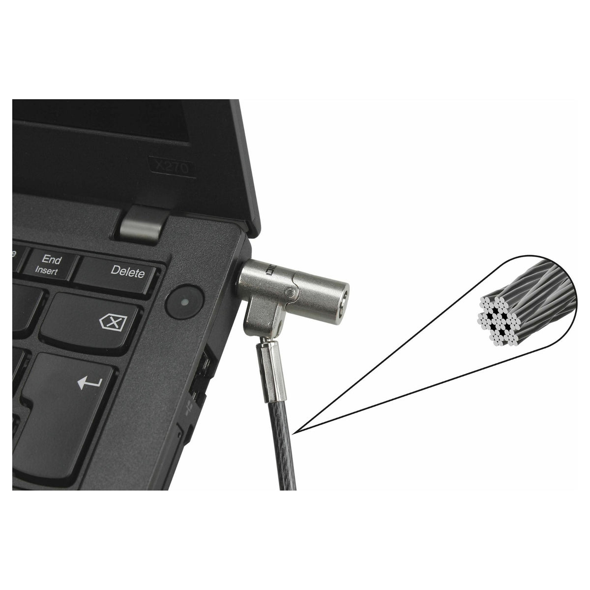 Dicota Security Cable Nano Lock Ultra Slim Keyed 2.5x6 mm slot black