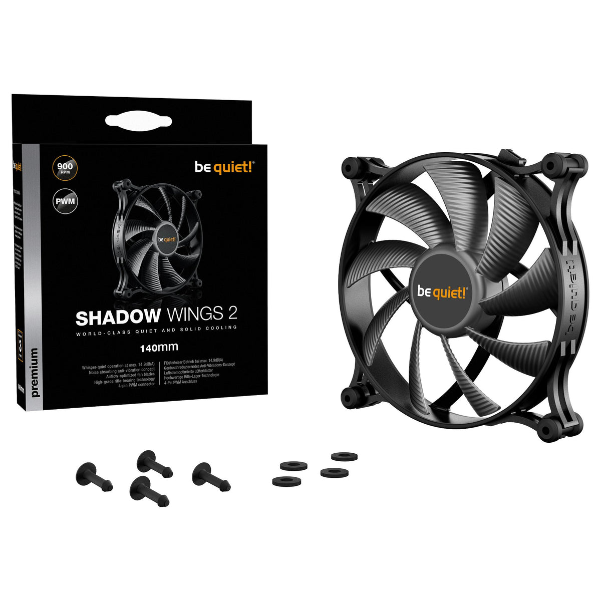 140mm be quiet! Shadow Wings 2 PWM