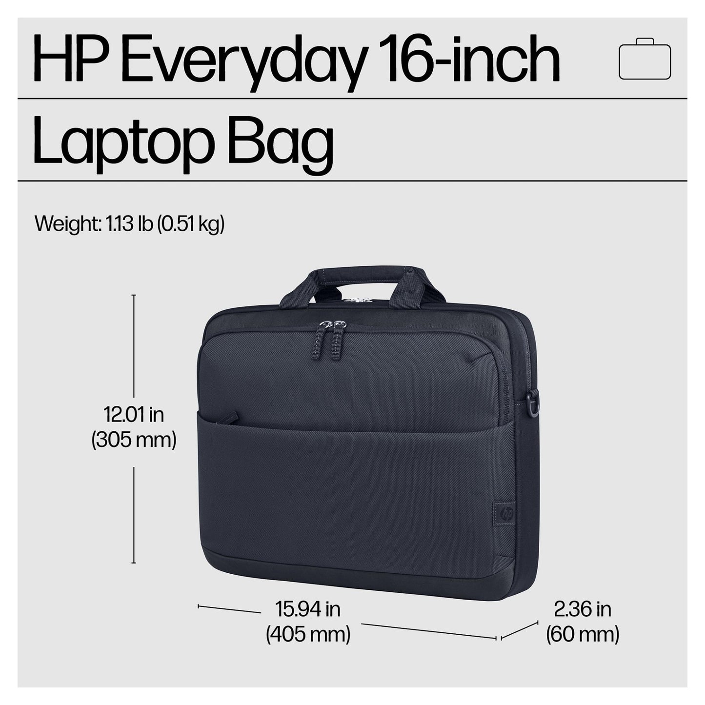 HP Everyday 16-inch Laptop Backpack Odyssey Grey
