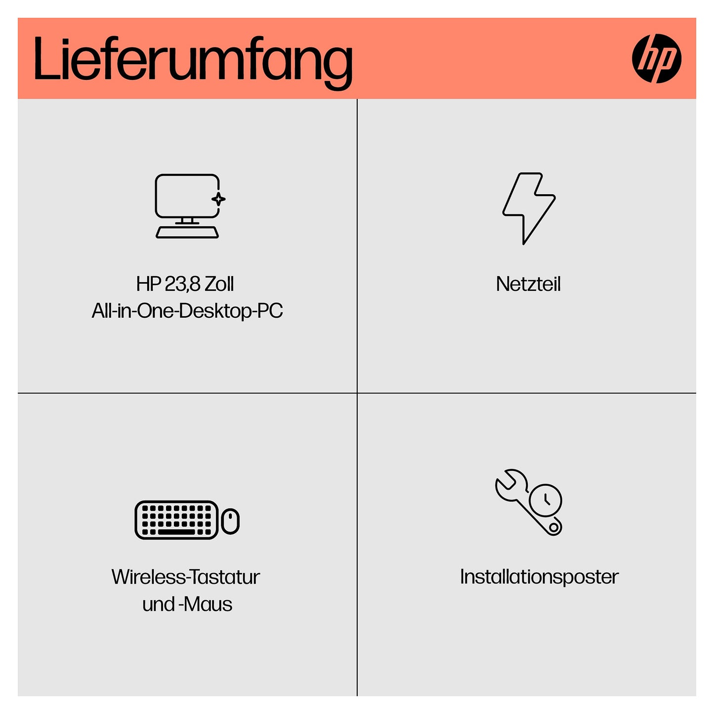 HP 24-cr0009ng All-in-One-PC 60,5 cm (23,8 Zoll)