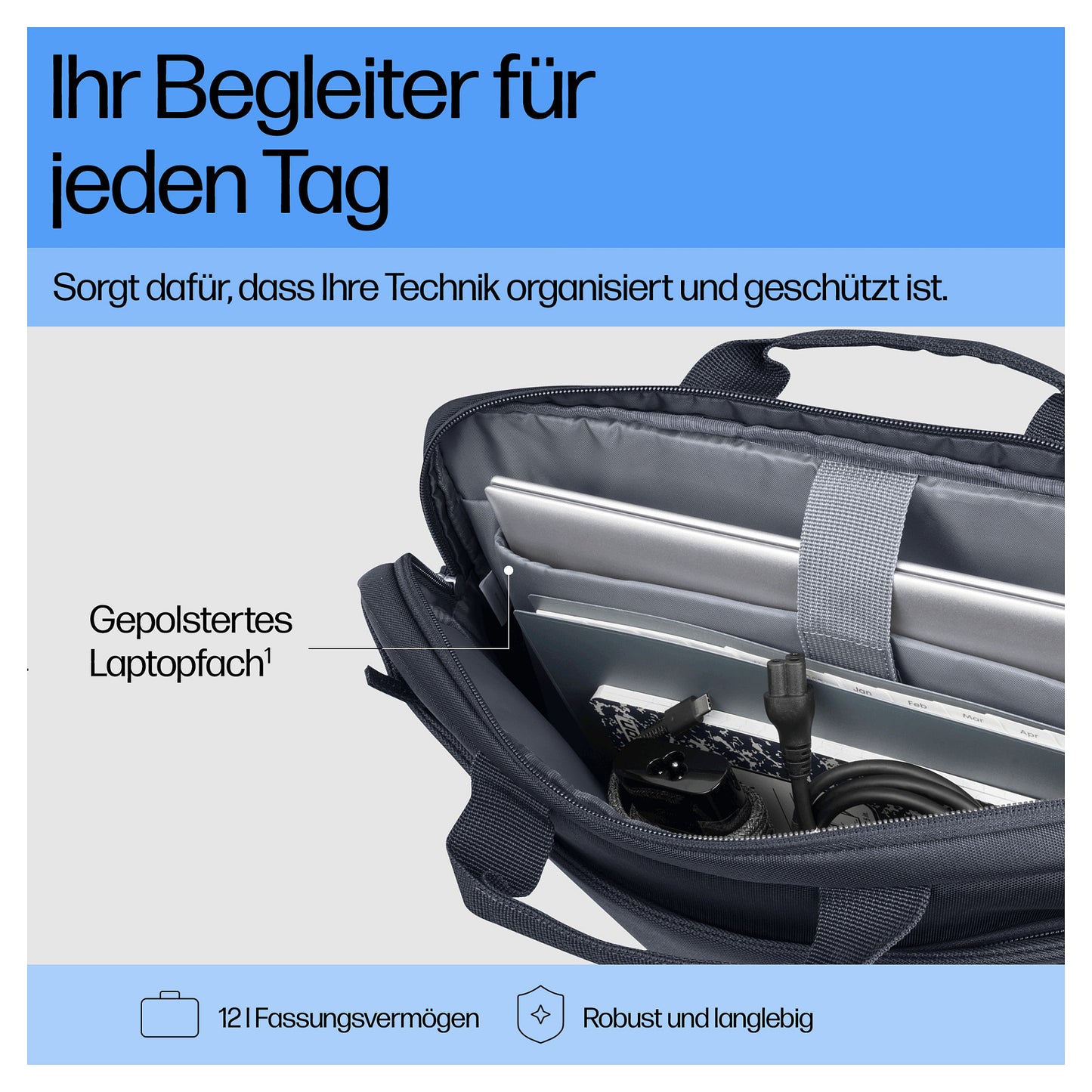 HP Everyday 40,64cm 16Zoll Odyssey Gray Laptop Briefcase