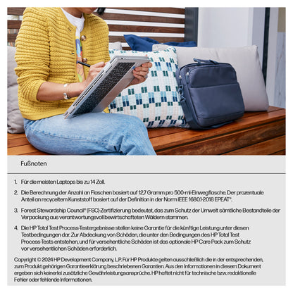 HP Evday 14 Odyssey Gray Laptop Bag