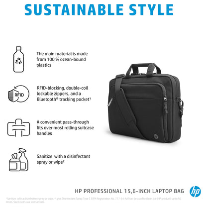 HP Laptoptasche Renew Business Kunstfaser schwarz 500S7AA bis 39.6 cm (15.6 Zoll)