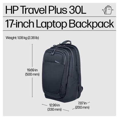 HP Travel Plus 30L 17-inch Laptop Backpack