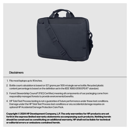 HP Everyday 16-inch Laptop Briefcase Odyssey Grey