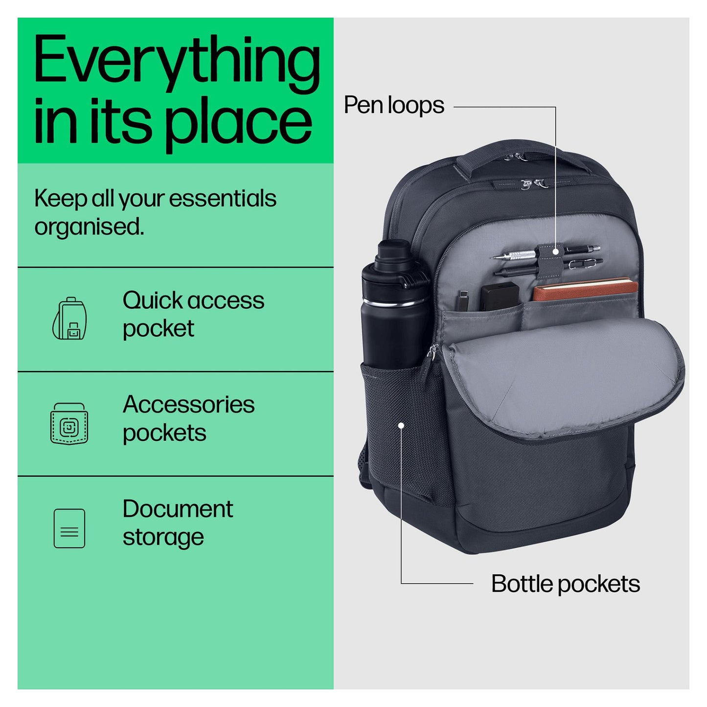 HP Everyday 40.64cm 16Zoll Odyssey Gray Laptop Backpack